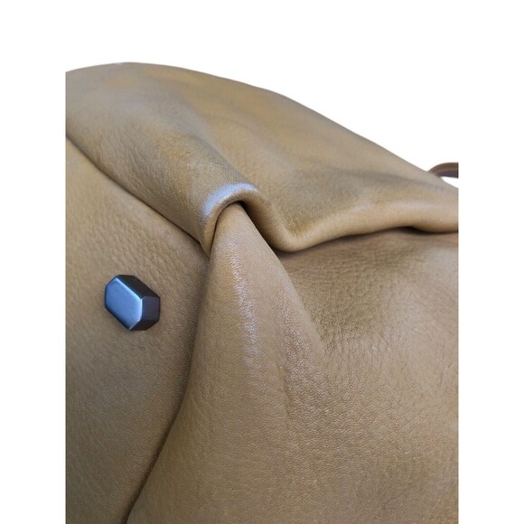 LIEBESKIND Berlin Mustard Leather Shoulder Hobo Bag Large With Shoulder Strap - Picture 12 of 16